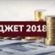 Принят бюджет на 2018 год и плановый период 2019 и 2020 годов